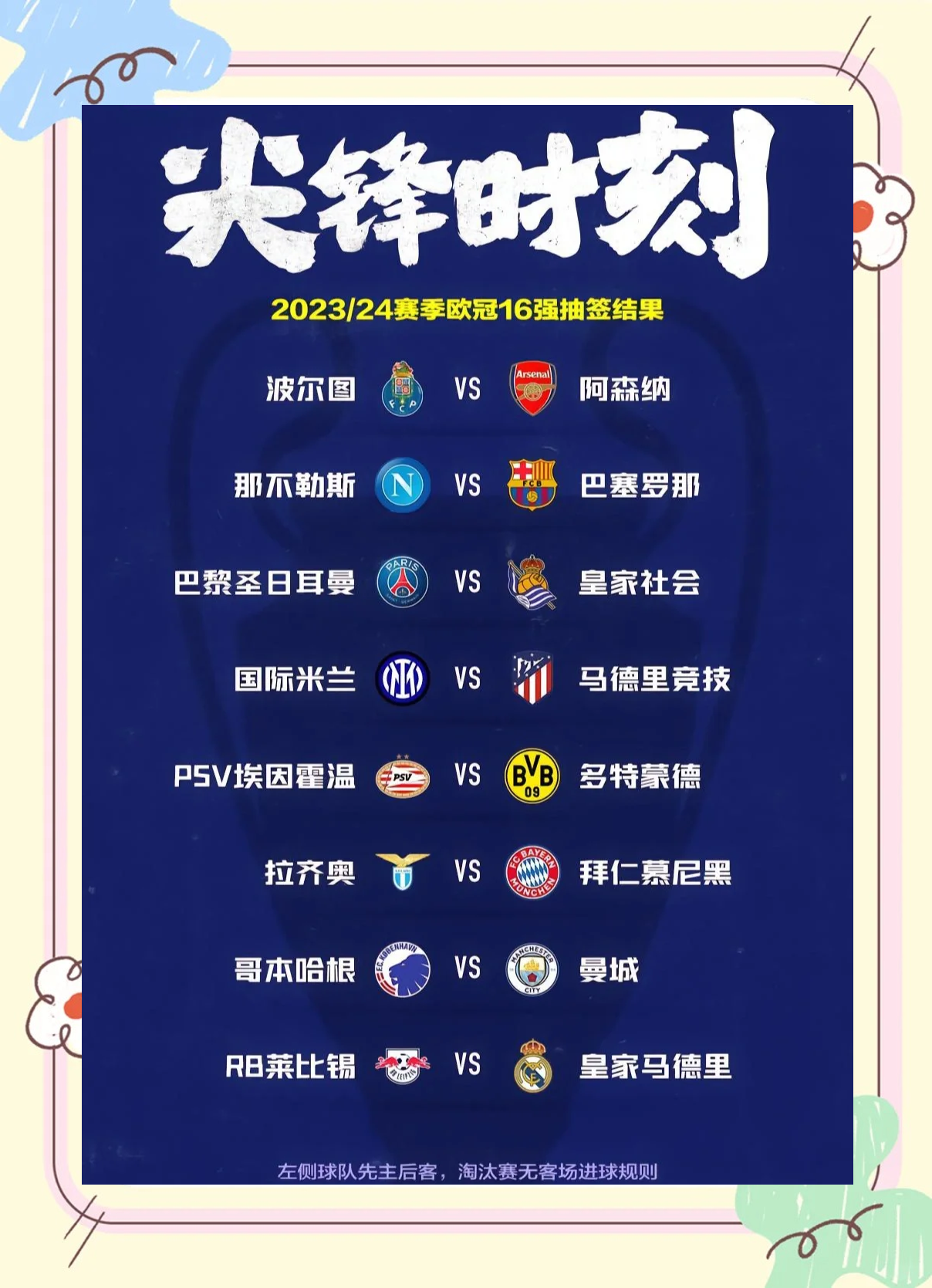 欧冠淘汰赛即将开始,强强对决引发热议 欧冠淘汰赛即将开始,强强对决引发热议