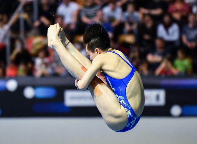 中国跳水队员高难动作惊艳全场,稳夺金牌 中国跳水队员高难动作惊艳全场,稳夺金牌